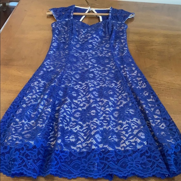 Filly Flair Lacey royal blue dress - Picture 4 of 6